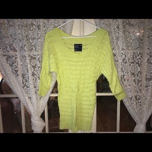 American Eagle lime green sweater (XS)